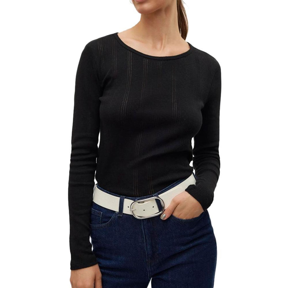 Vero Moda T Shirt Manches Longues  Femme Vero Moda Lisa