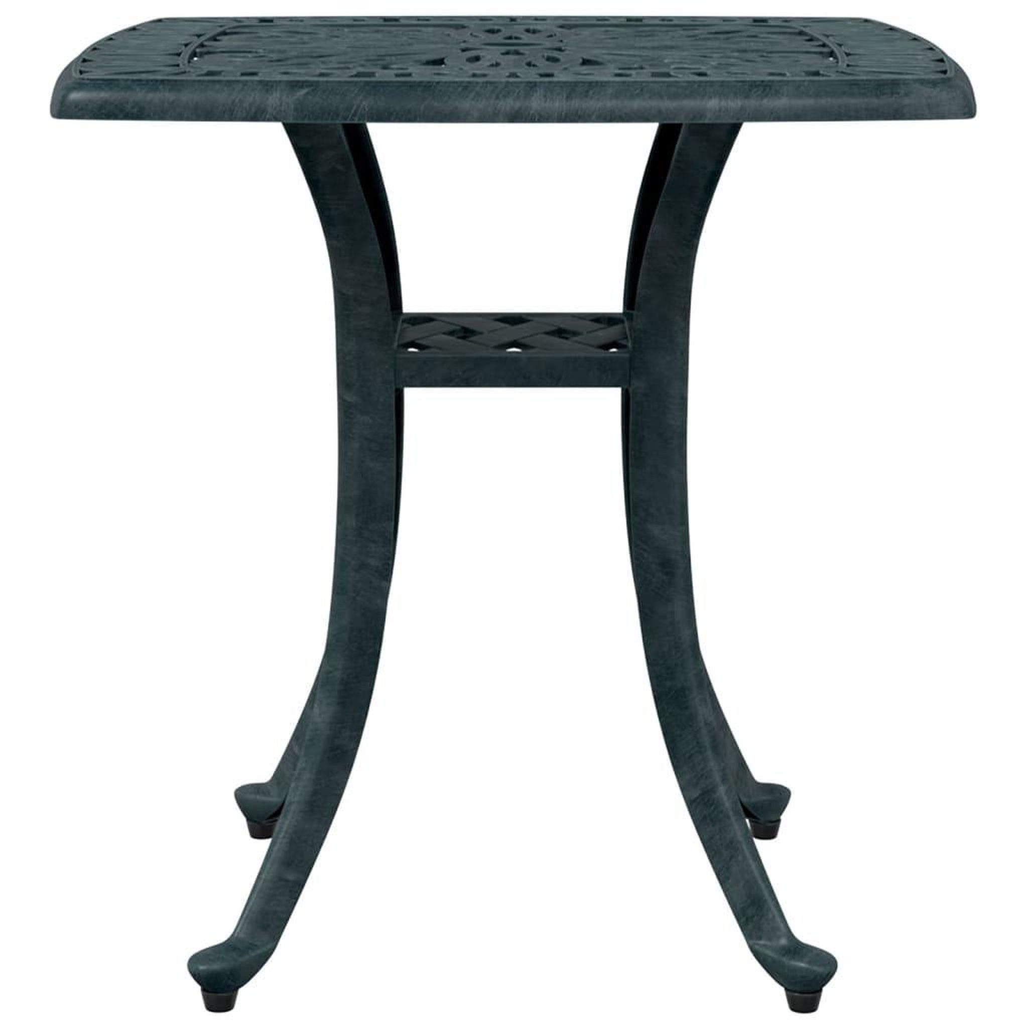 Voir la diapositive 5 : VIDAXL Table de jardin vert 53x53x53 cm aluminium coule