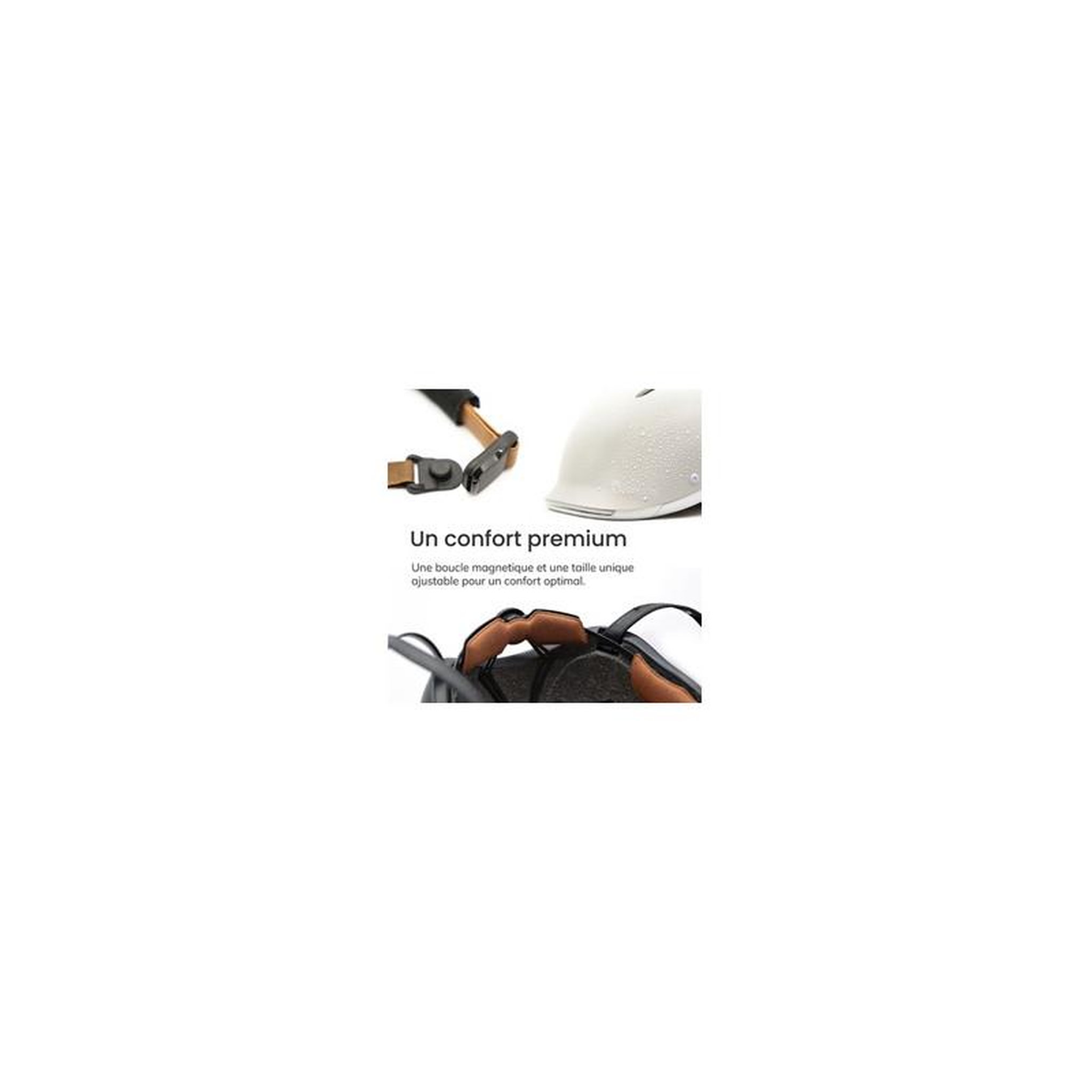 Voir la diapositive 4 : Overade Casque vélo Overade LIFE Artic White