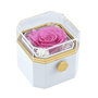 Voir la diapositive 1 : SC CRYSTAL Boite à bijoux décorée d'une rose éternelle - stabilisée rose