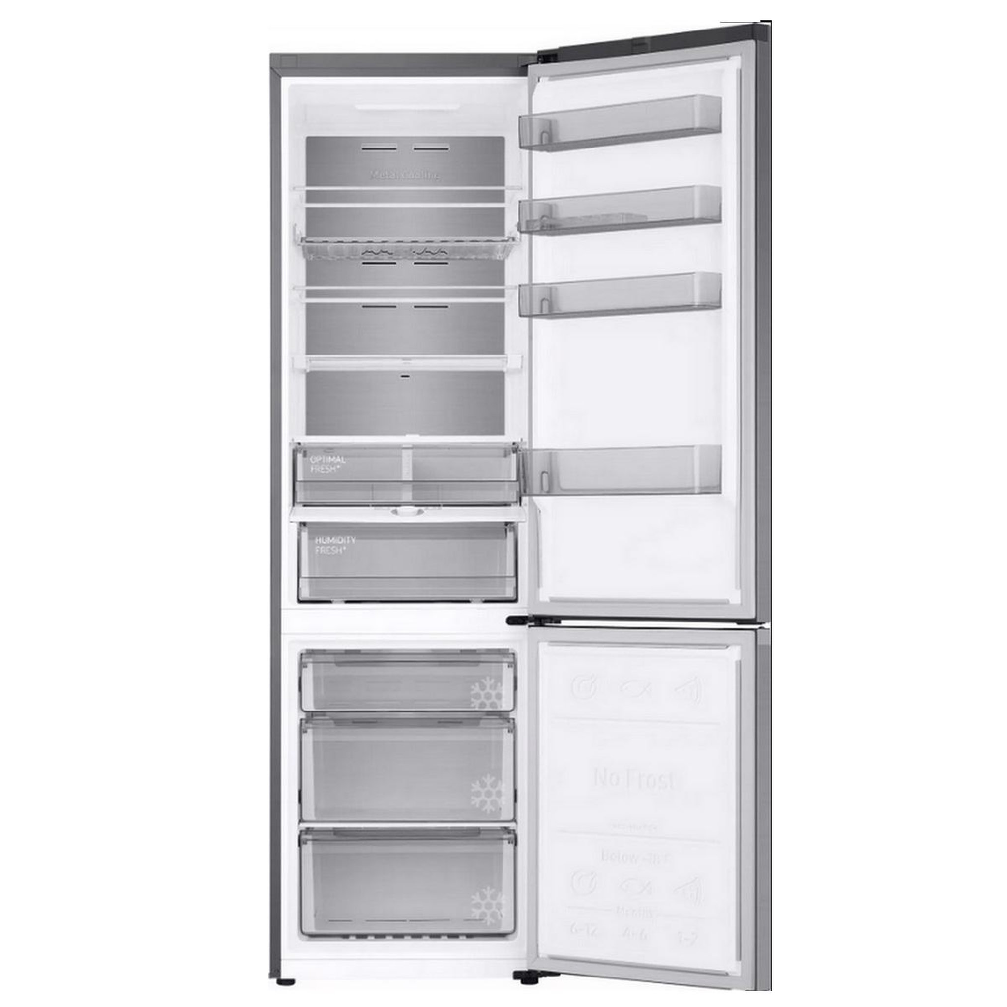 Voir la diapositive 3 : Samsung Réfrigérateur combiné 60cm 390l ventilé inox - RB38C776CS9