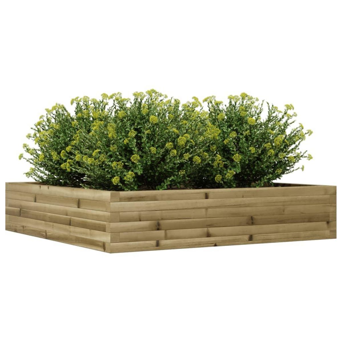 VIDAXL Jardiniere 110x110x23 cm bois de pin impregne