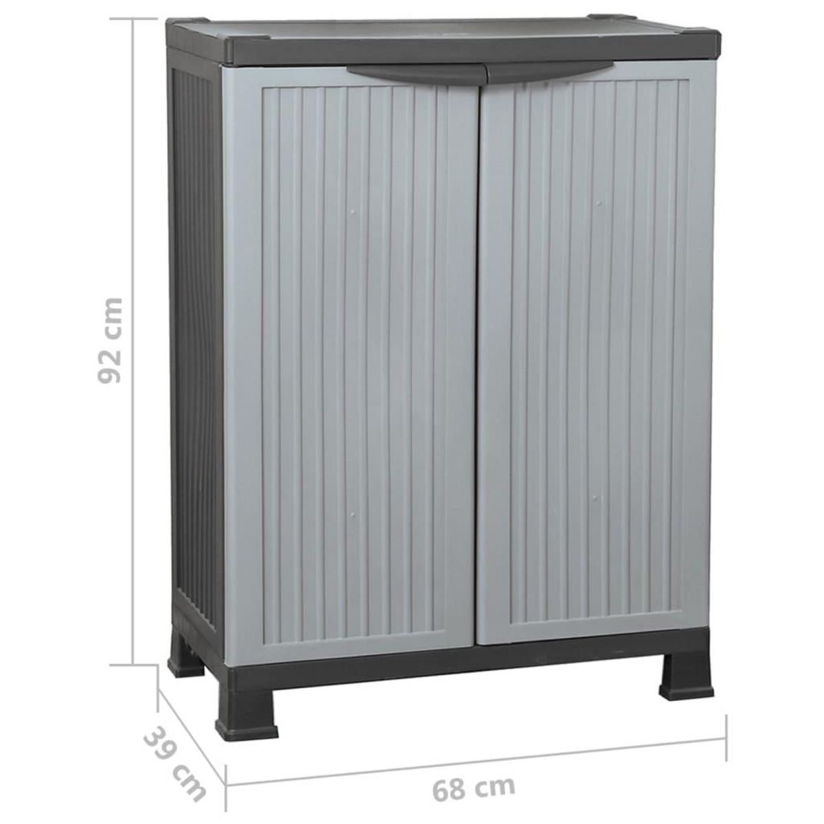 VIDAXL Armoire en plastique 68x39x92 cm