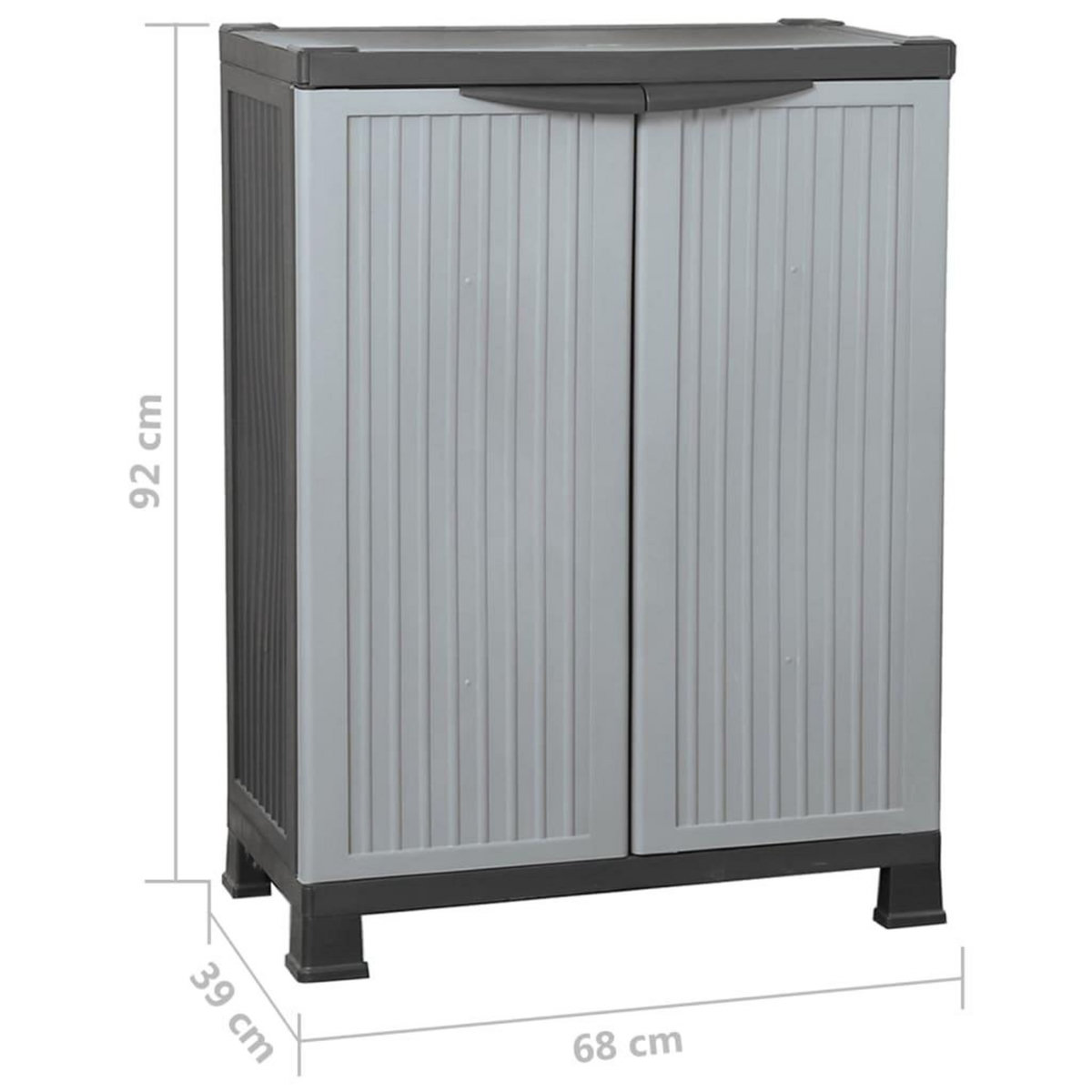 VIDAXL Armoire en plastique 68x39x92 cm