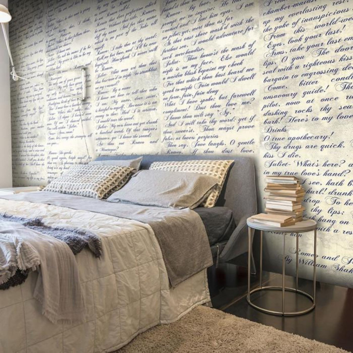 Paris Prix Papier Peint  Verses of Love Romeo & Juliet  50x1000cm