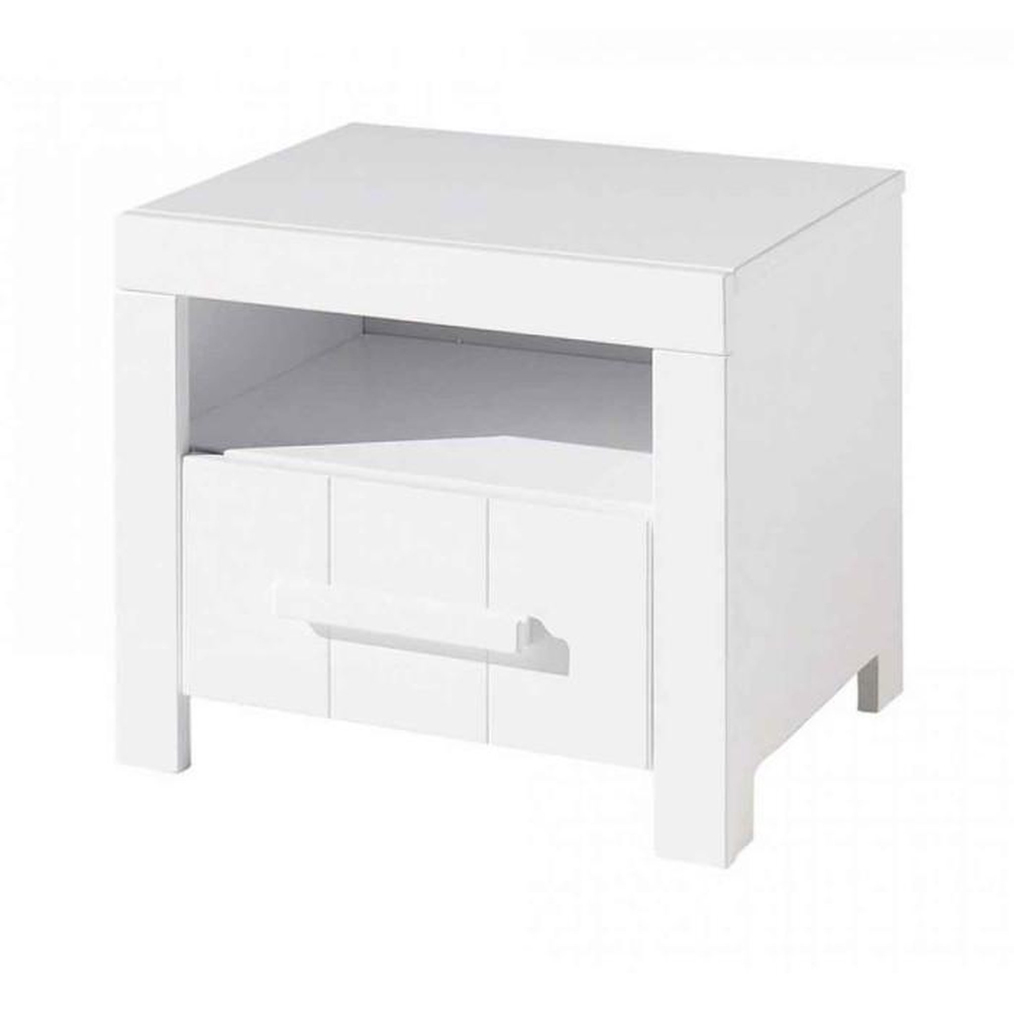 Voir la diapositive 3 : Paris Prix Pack - Lit Enfant, Chevet, Armoire & Bureau  Erik  Blanc