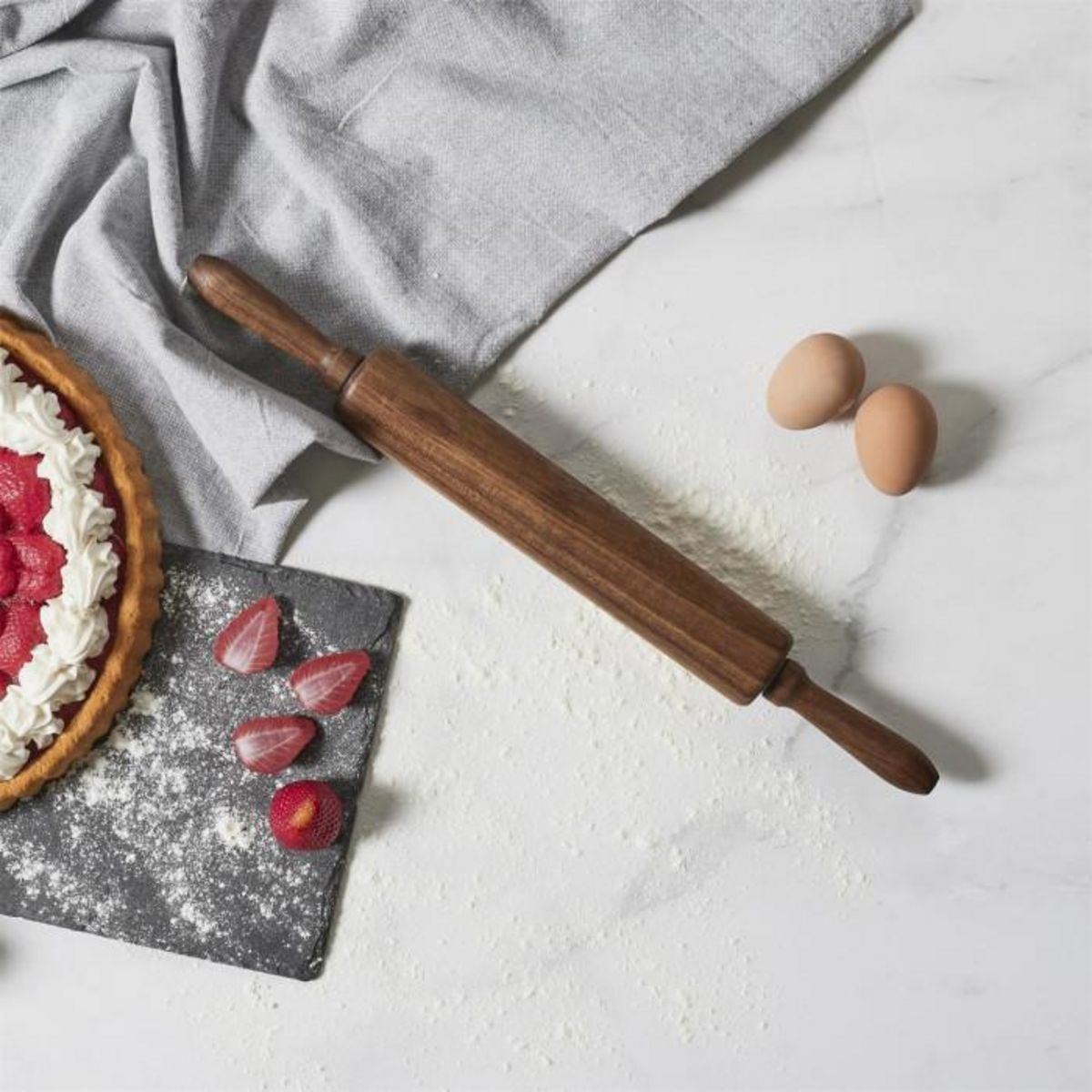 Paris Prix Rouleau à Pâtisserie en Bois  Acacia  45cm Marron