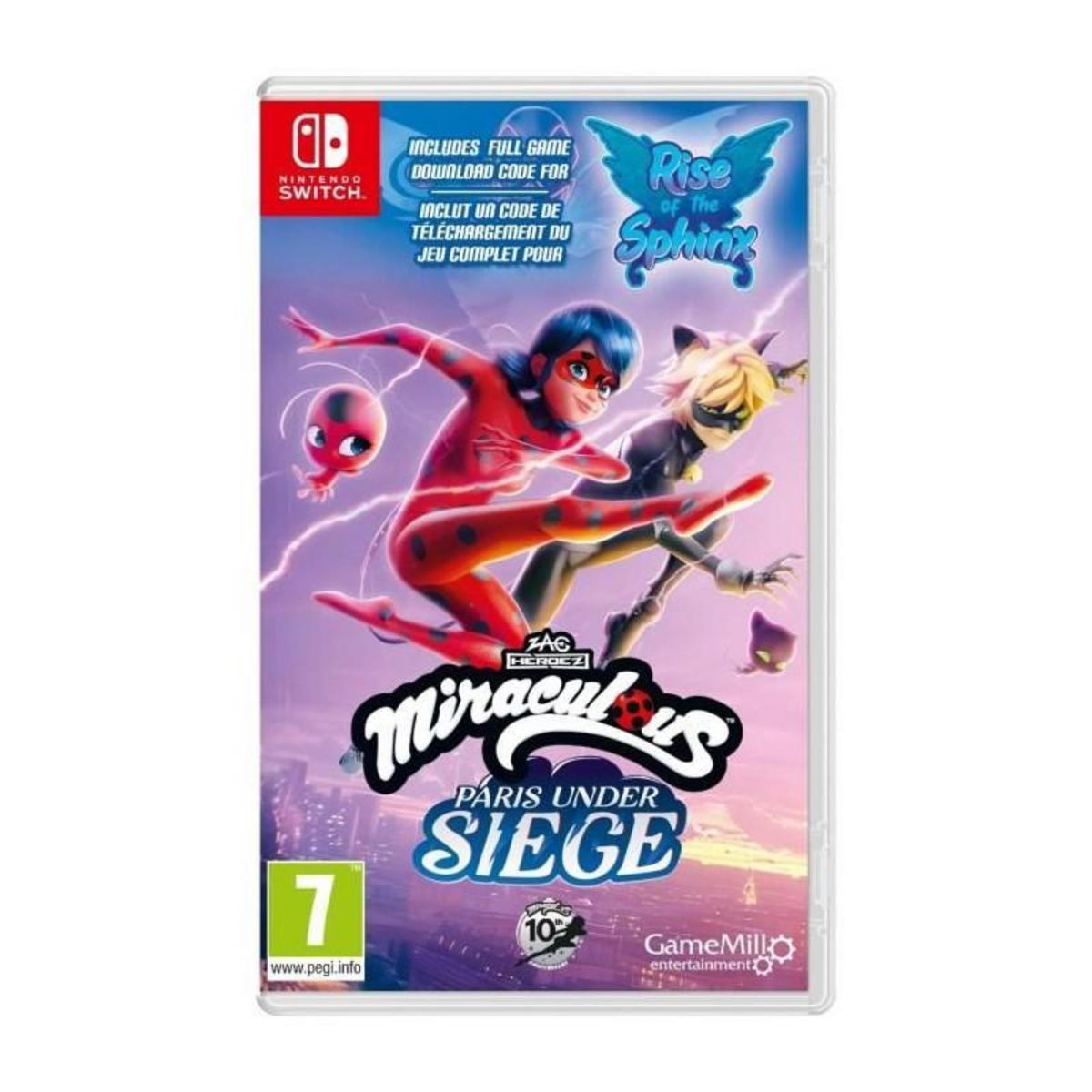Just for games Miraculous 1&2 Pack (Rise of the Sphinx CIAB + Paris Under Siege) - Jeu Nintendo Switch