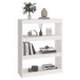 Voir la diapositive 3 : VIDAXL Bibliotheque/Separateur de piece Blanc 80x30x103,5cm Pin massif