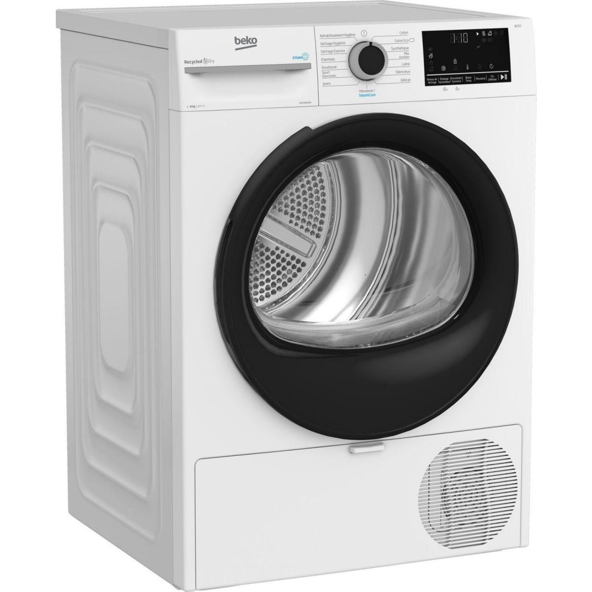 Beko Sèche linge pompe à chaleur D3H28493W