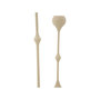 Voir la diapositive 3 : Paris Prix Lot de 2 Chandeliers  Slimmy  37cm Crème