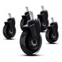 Voir la diapositive 1 : Trust Accessoire de bureau Pack de 5 roulettes de chaise en gel