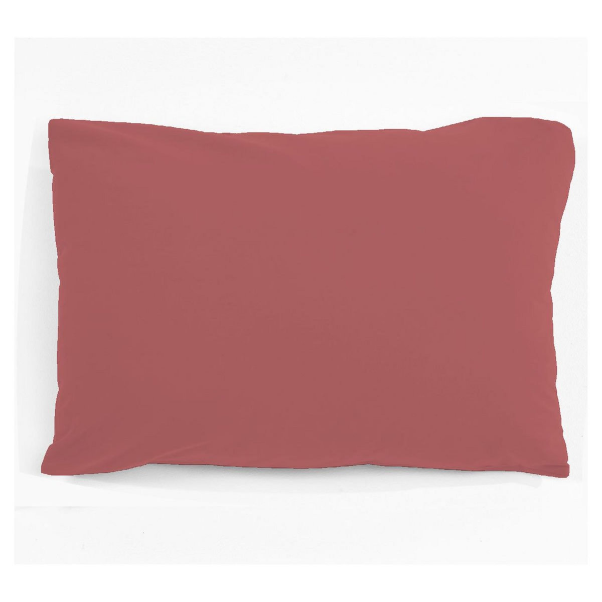 Taie d'oreiller unie en polycoton 51 fils 