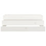 Voir la diapositive 4 : VIDAXL Jardiniere Blanc 80x80x27 cm Bois massif de pin
