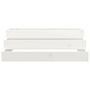 Voir la diapositive 4 : VIDAXL Jardiniere Blanc 80x80x27 cm Bois massif de pin