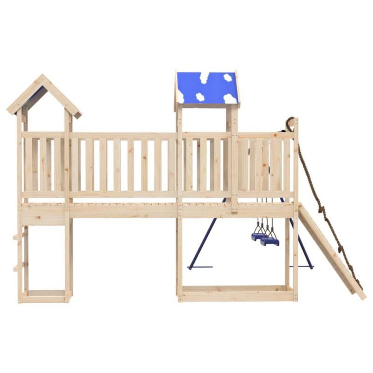 VIDAXL Aire de jeux d extérieur bois de pin massif