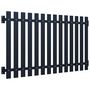 Voir la diapositive 2 : VIDAXL Panneau cloture Anthracite 170,5x100 cm Acier enduit de poudre