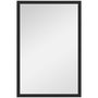 Voir la diapositive 1 : HOMCOM Miroir mural rectangulaire dim. 40L x 60H cm cadre bois noir