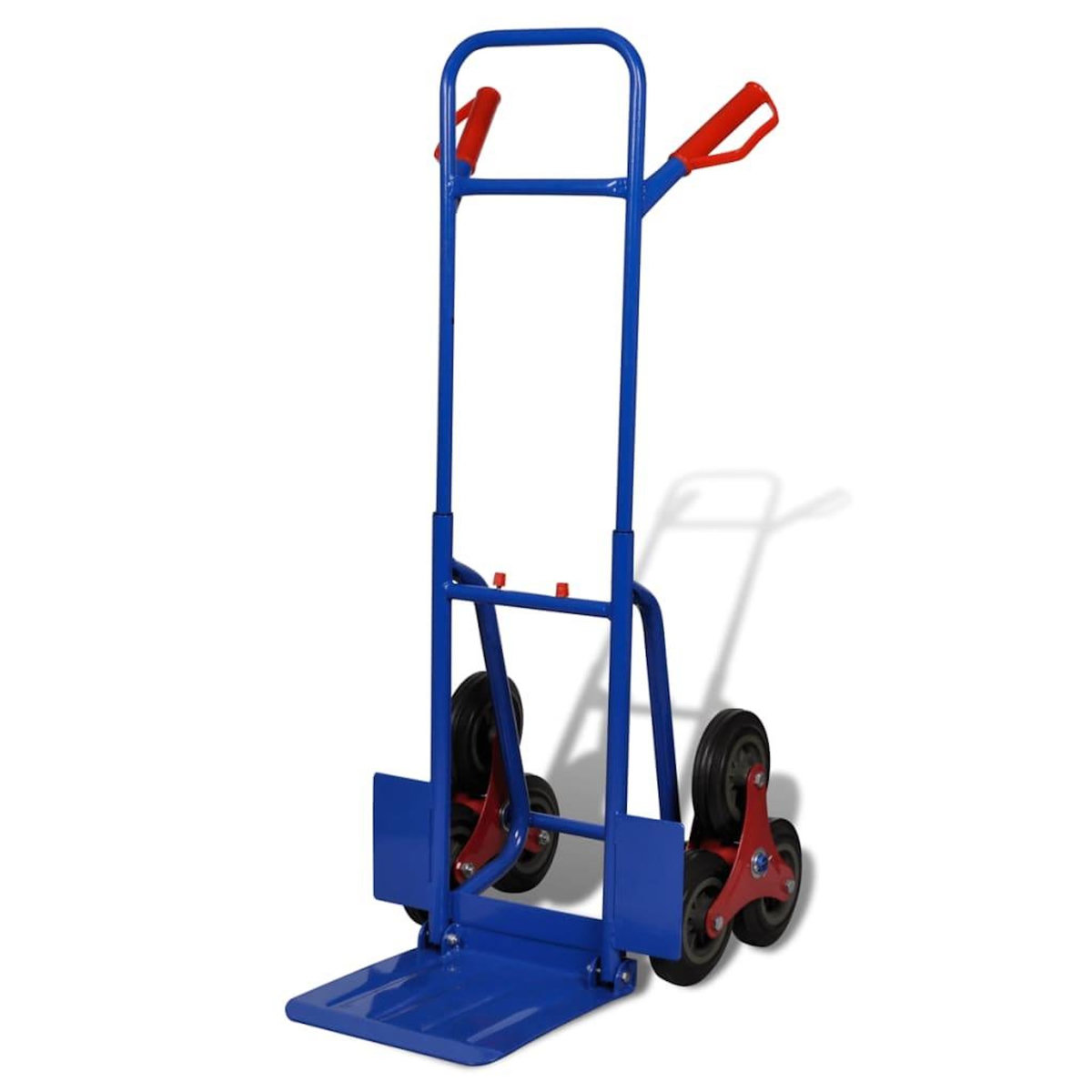 VIDAXL Diable pliable avec 6 roulettes Bleu