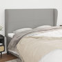 Voir la diapositive 1 : VIDAXL Tete de lit avec oreilles Gris clair 203x23x118/128 cm Tissu