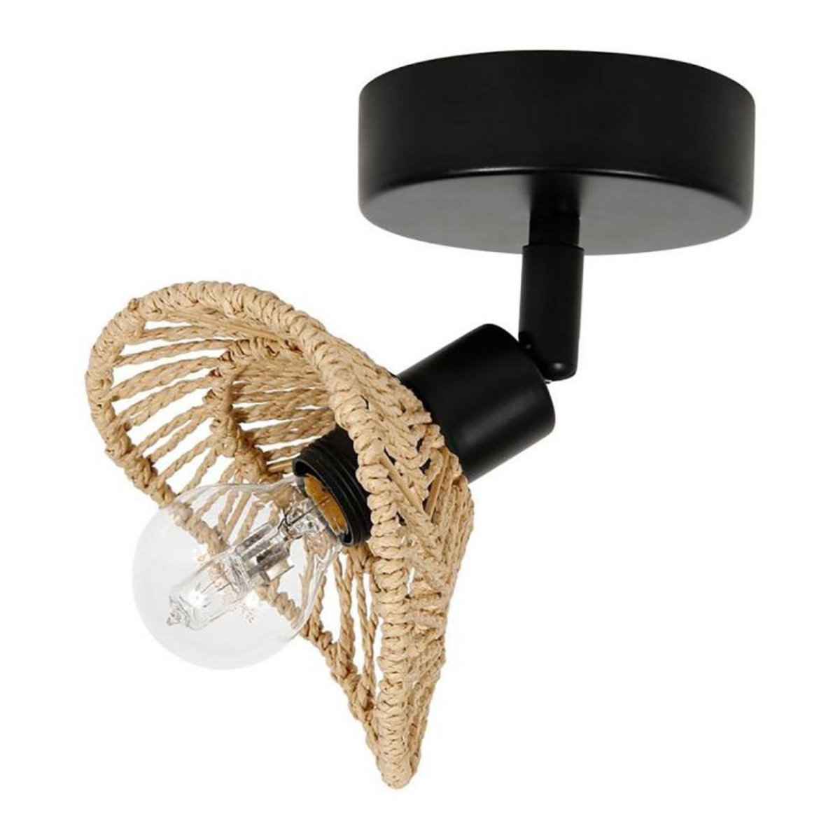 OSTARIA Applique spot orientable corde Ozana naturel