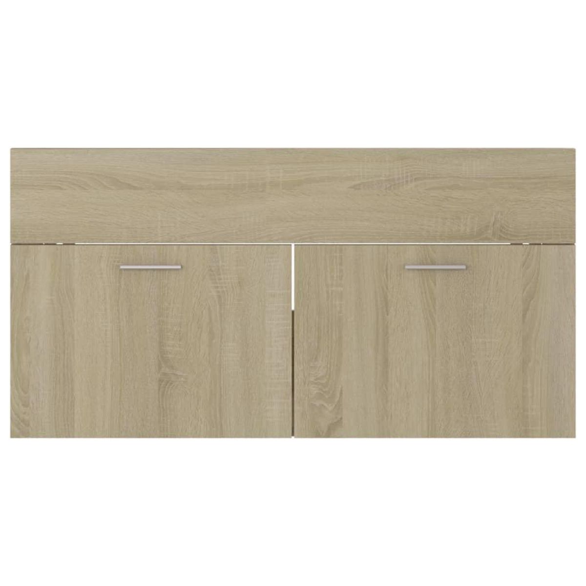 VIDAXL Armoire d'evier Chene sonoma 90x38,5x46 cm Bois d'ingenierie
