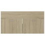 Voir la diapositive 5 : VIDAXL Armoire d'evier Chene sonoma 90x38,5x46 cm Bois d'ingenierie