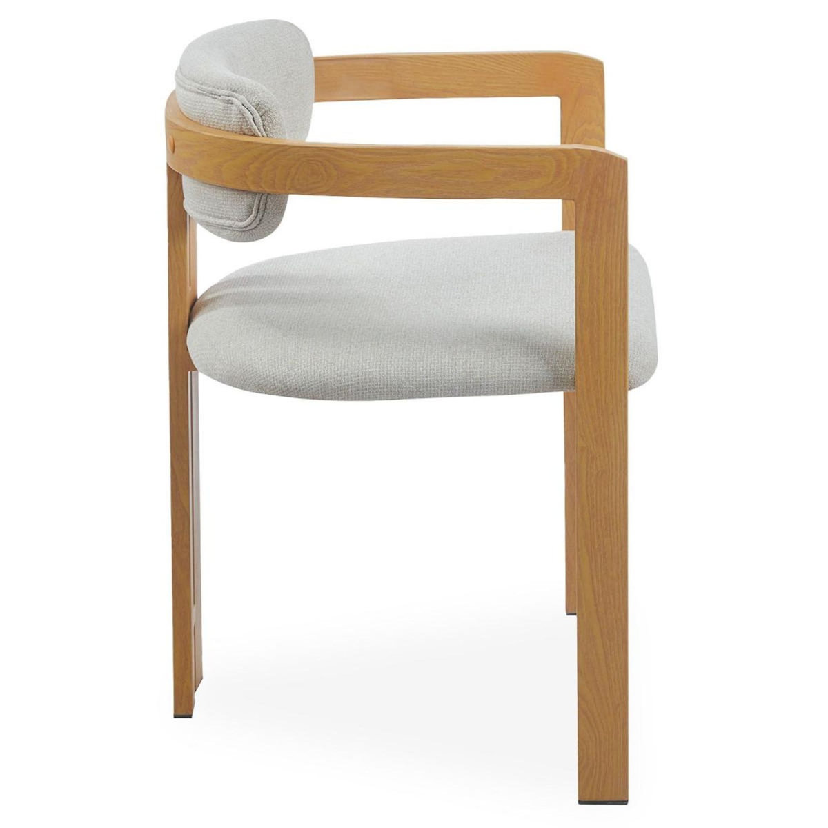 Paris Prix Lot de 2 Chaises Design  Galia  75cm Beige & Naturel
