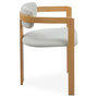 Voir la diapositive 3 : Paris Prix Lot de 2 Chaises Design  Galia  75cm Beige & Naturel