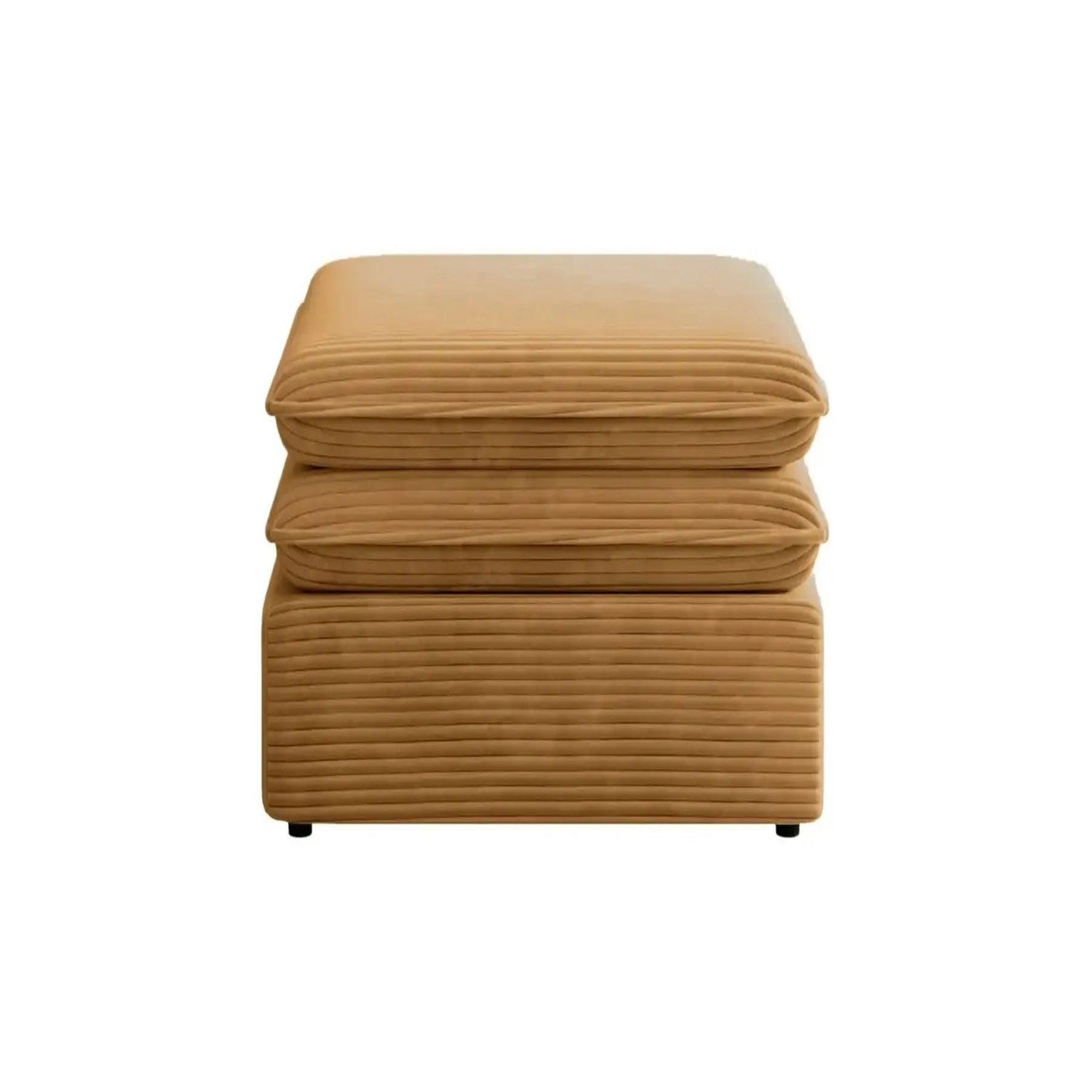 Voir la diapositive 1 : CASANOVA PARIS Oscar - pouf velours cotelé