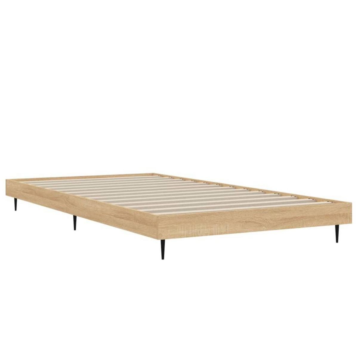 VIDAXL Cadre de lit sans matelas chene sonoma 90x200 cm