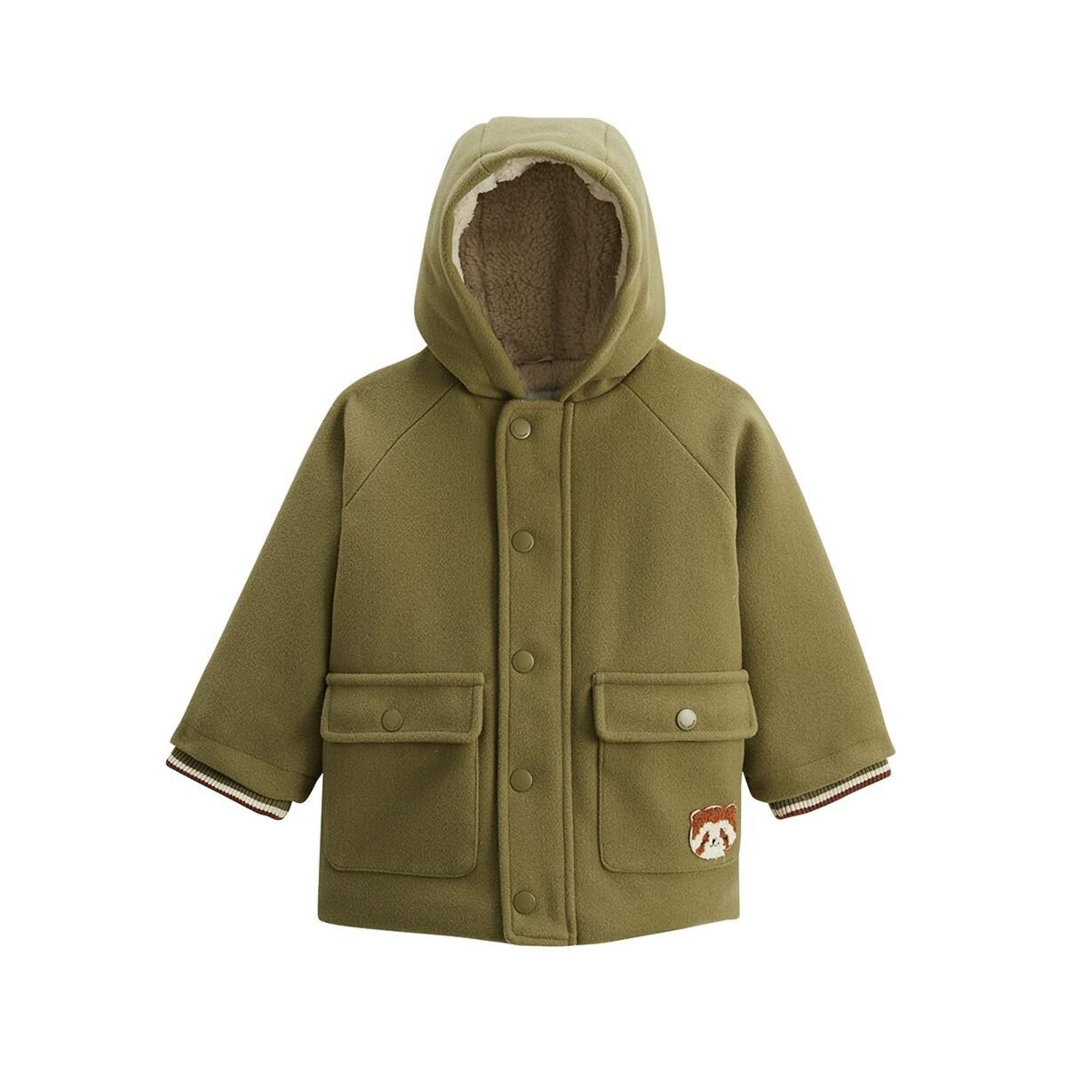 Petit Béguin Manteau enfant doublé sherpa avec capuche Gustin