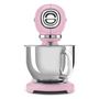 Voir la diapositive 2 : SMEG Robot pâtissier multifonctions 4.8l 1000w cadillac rose - SMF05PKEU