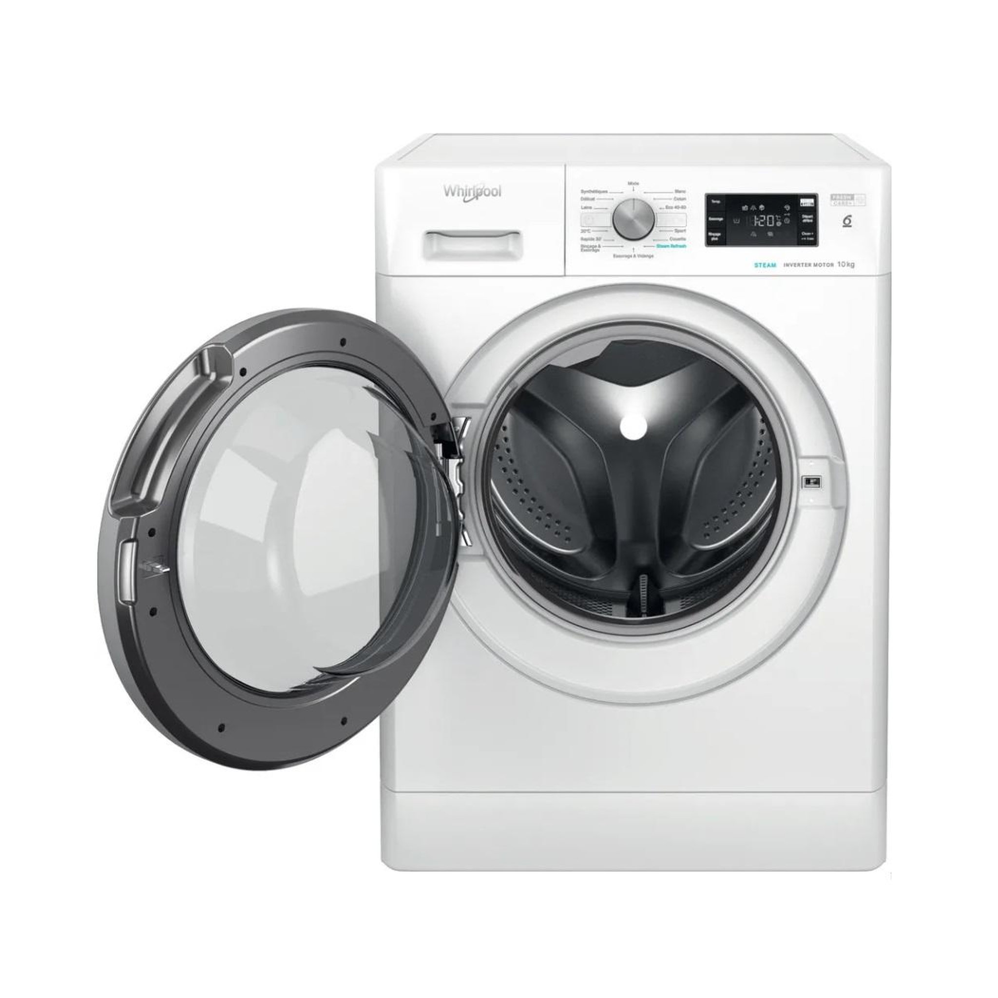 Voir la diapositive 3 : Whirlpool Lave-linge frontal 10kg 1400 trs/min - ffbr10489bsvfr