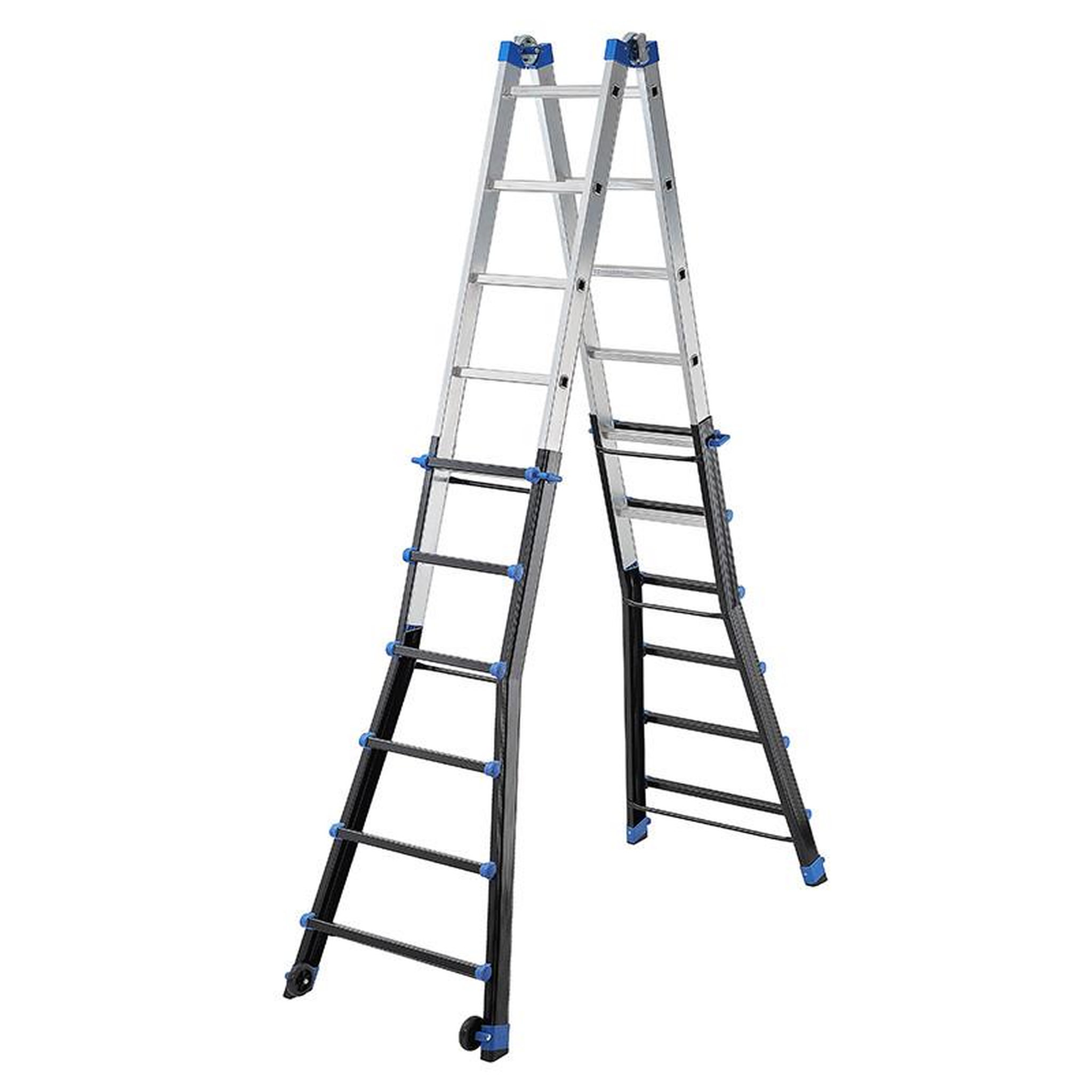HAILO Echelle pliable multifonction télescopique 4x6 échelons 6,35m/7,15m Hailo ProfiLine