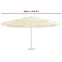 Voir la diapositive 4 : VIDAXL Tissu de remplacement pour parasol d'exterieur Sable 500 cm