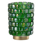 Paris Prix Photophore Mosaïque en Verre  Harlan  20cm Vert