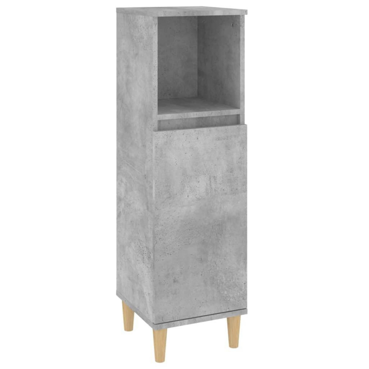 VIDAXL Armoire de salle de bain gris beton 30x30x100 cm