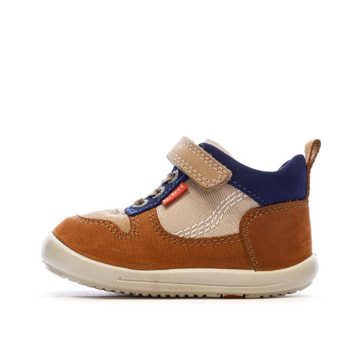 Kickers Baskets Hautes /Beige Garçon Kickers Bottillon