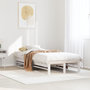 Voir la diapositive 1 : VIDAXL Cadre de lit sans matelas blanc 100x200 cm bois de pin massif
