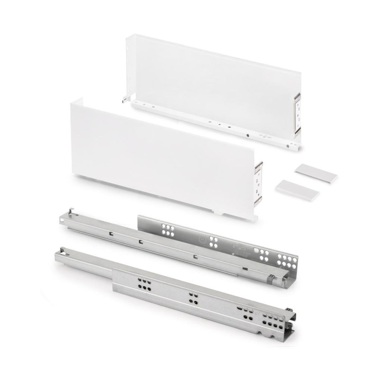 EMUCA SRL Tiroir extérieur Simplex 25kg hauteur 159mm -  profondeur 440mm -  acier -  peint en blanc