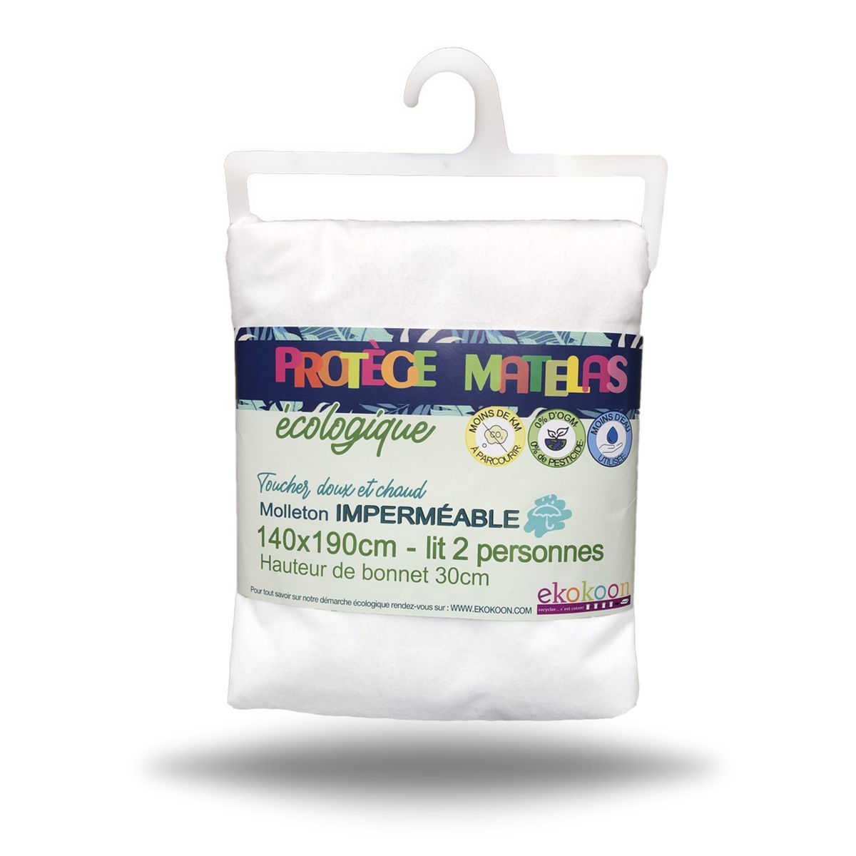 Protège matelas imperméable en coton toucher doux et chaud CERFEUIL 