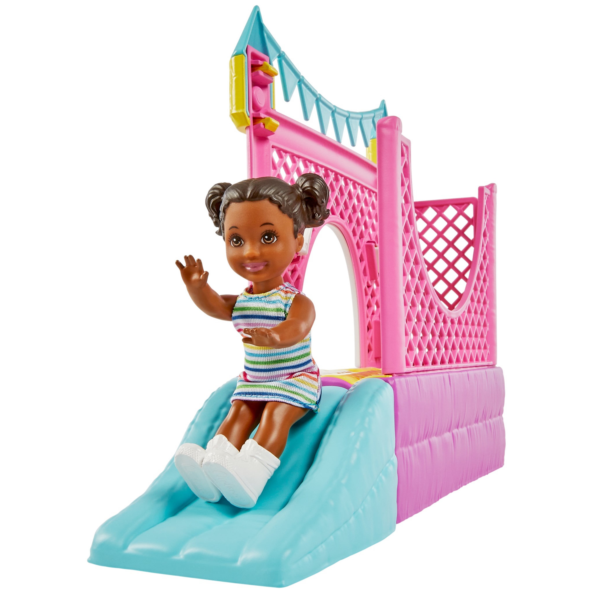 Voir la diapositive 4 : BARBIE Poupée Barbie Skipper aire de jeux 