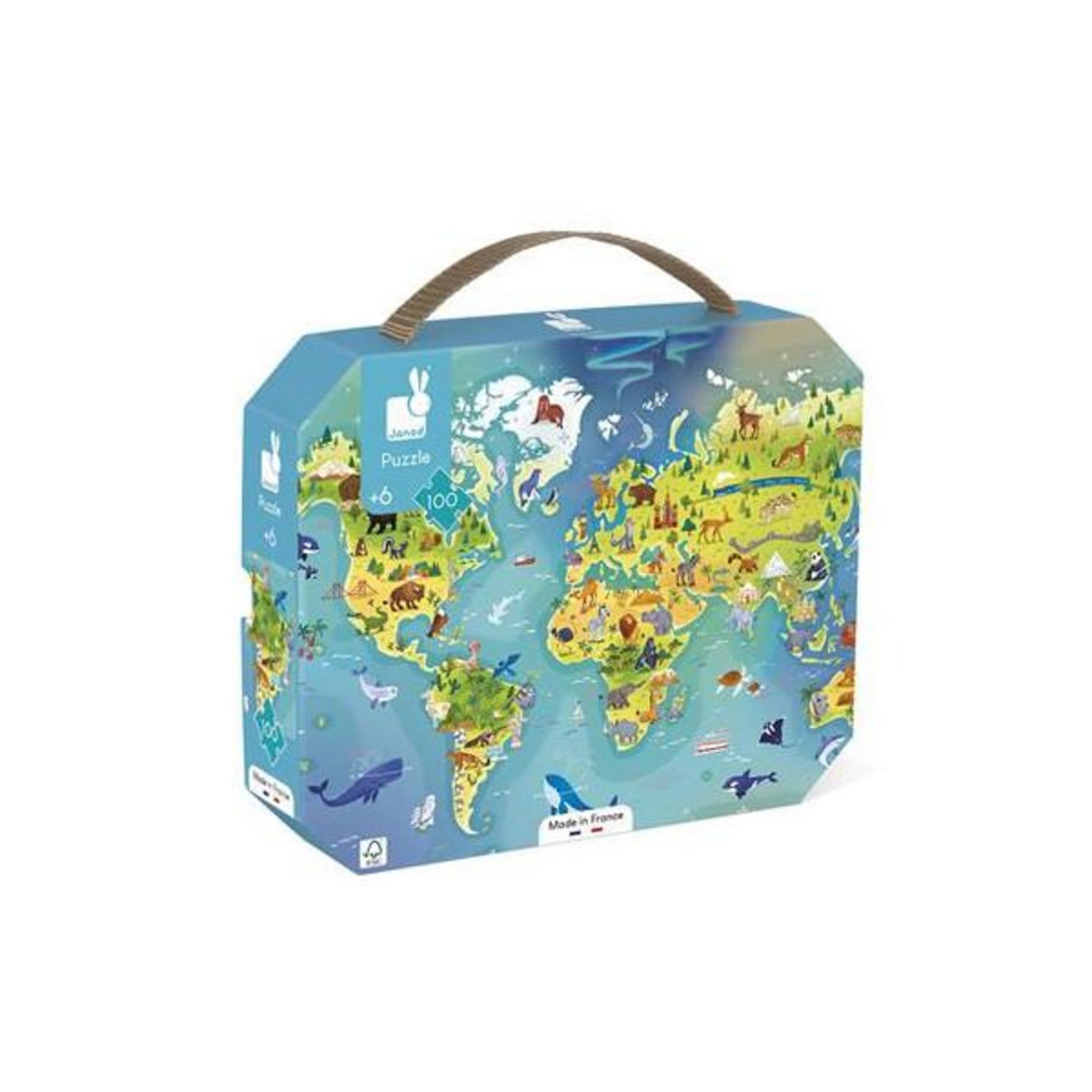 Juratoys - Janod Puzzle 100 pièces Janod Monde