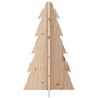 Voir la diapositive 4 : VIDAXL Arbre de Noël en bois pour decoration 69,5cm bois massif de pin