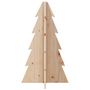 Voir la diapositive 4 : VIDAXL Arbre de Noël en bois pour decoration 69,5cm bois massif de pin