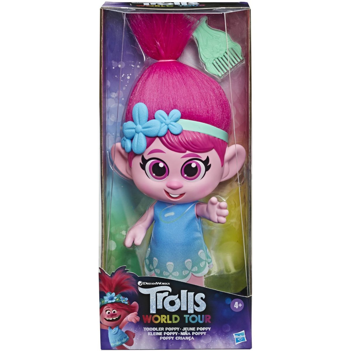 HASBRO Poupée Trolls World Tour Toddler Poppy