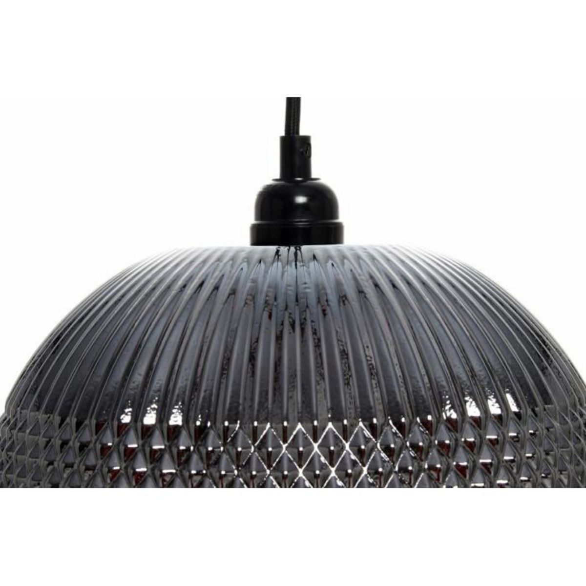 Paris Prix Lampe Suspension en Verre  Neptun  26cm Argent