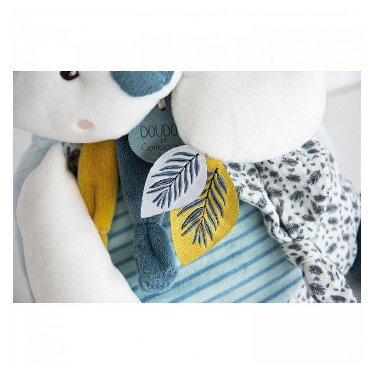 DOUDOU ET COMPAGNIE Yoca le koala - pantin koala gm avec bebe & anneau de dentition