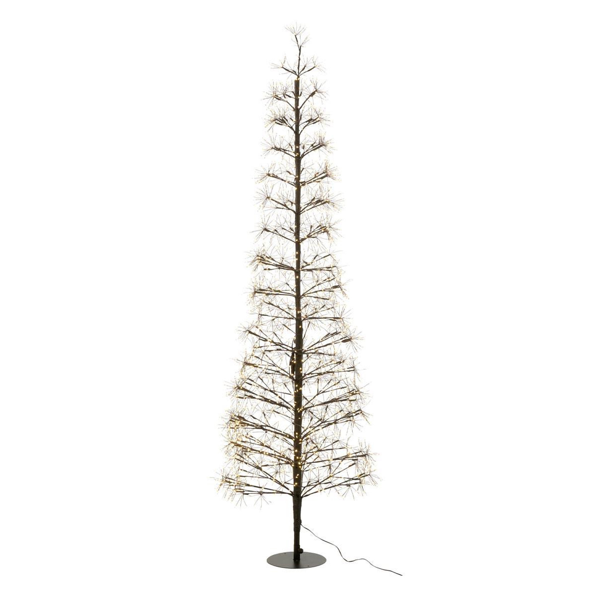 J-LINE Sapin à led en métal  grady  180cm noir
